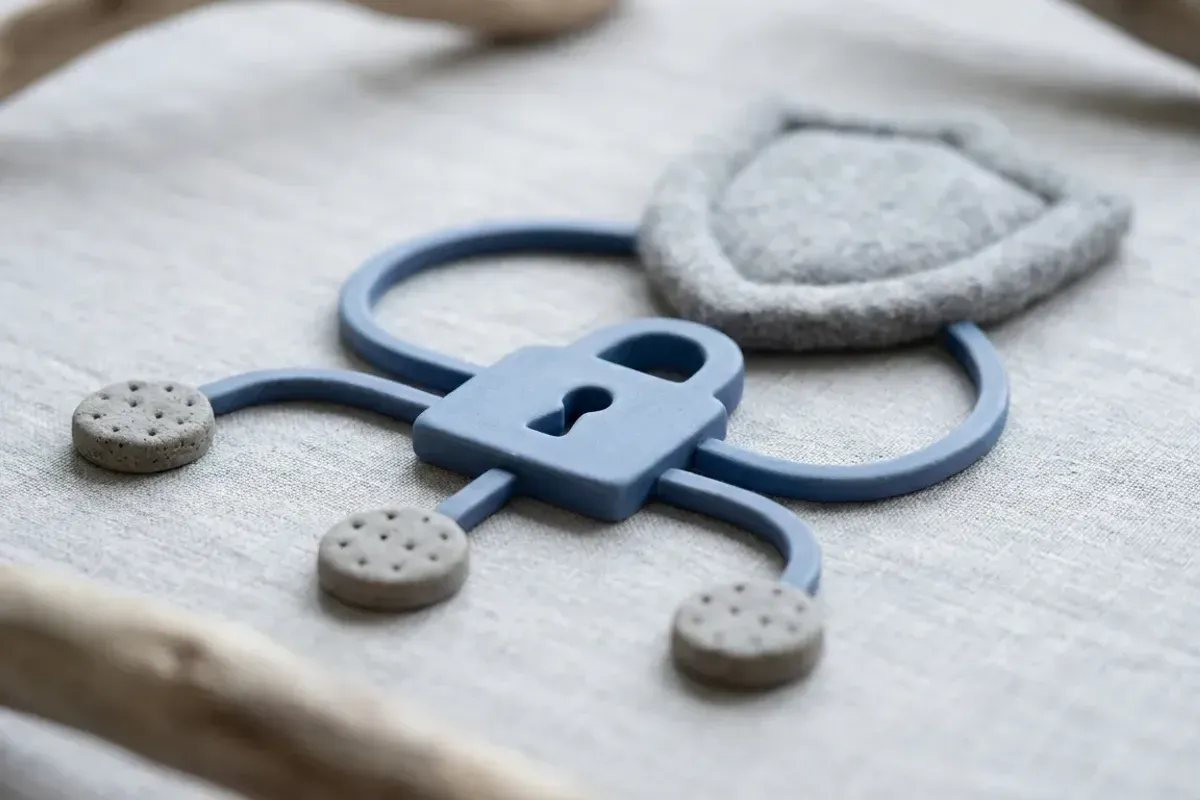 Cadenas de confidentialité avec flux de données et symboles de cookies